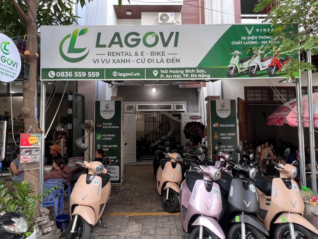 Showroom LAGOVI Rental & E-Bike 140 Hoàng Bích Sơn Đà Nẵng